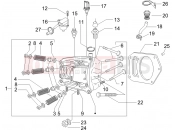 gilera 2006 Nexus 500 SP Head unit - Valve
