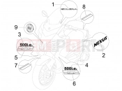gilera 2006 Nexus 500 SP Plates - Emblems