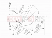 gilera 2006 Nexus 500 SP Windshield - Glass