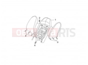 Rear cover - Splash guard - Gilera Oregon 250 2008