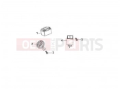 Remote control switches - Battery - Horn - Gilera Oregon 250 2008