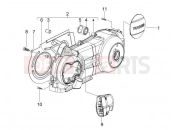 Crankcase cover - Crankcase cooling - Gilera Oregon 250 2009