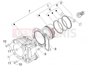 Cylinder-piston-wrist pin unit - Gilera Oregon 250 2009