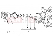 gilera Runner 125 FX 2T Cylinder-piston-wrist pin, assy