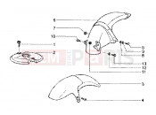 gilera Runner 125 FX 2T Front and rear mudguard