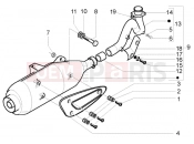 gilera Runner 125 VX 4T Catalytic silencer