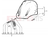 gilera Runner 180 VXR Windshield kit-Stand kit
