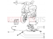 gilera Runner 200 VXR 4T Front brake caliper-transmissions