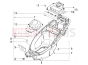 gilera 2006 Runner 50 Pure Jet SC Helmet huosing - Undersaddle