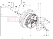Front wheel - Gilera Runner 50 Pure Jet 2005