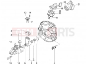 gilera 2007 Runner 50 Pure Jet Throttle body - Injector - Induction joint