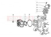 gilera Runner 50 Purejet Cylinder head and induction pipe