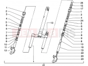 gilera Runner 50 Purejet Front fork