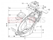 gilera 2006 Runner 50 SP -SC- Helmet huosing - Undersaddle