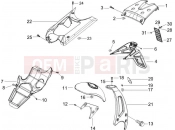 gilera 2008 Runner 50 SP -SC- Rear cover - Splash guard