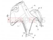 gilera 2010 Runner 50 SP Front glove-box - Knee-guard panel