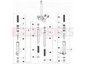 gilera 2012 Runner 50 SP Fork's components (Escorts)