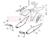 gilera 2016 Runner 50 SP Central cover - Footrests