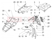 GILERA Runner 50 SP hátsó burkolat - sárvédő