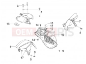 gilera 2009 Runner 125 ST 4T Wheel huosing - Mudguard