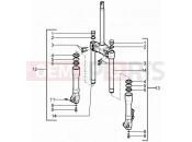 gilera 2010 Runner 125 ST 4T Fork's components (Kayaba)
