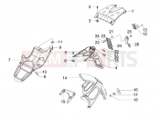 gilera 2013 Runner 125 ST 4T Rear cover - Splash guard
