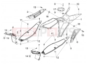 gilera 2014 Runner 125 ST 4T Central cover - Footrests