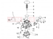 gilera 2015 Runner 125 ST 4T Carburetor's components