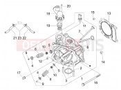 gilera 2015 Runner 125 ST 4T Head unit - Valve