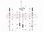 gilera 2008 Runner 200 ST 4T Fork's components (Escorts)