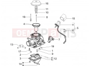 gilera 2005 Runner 125 Race VX 4T Carburetor's components