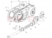 gilera 2005 Runner 125 Race VX 4T Crankcase cover - Crankcase cooling