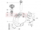 gilera 2007 Runner 125 VX 4T -SC- Fuel tank