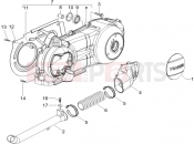 gilera 2005 Runner 200 VXR 4T Crankcase cover - Crankcase cooling