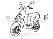 gilera 2008 Stalker 50 Plates - Emblems