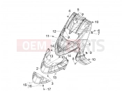 gilera 2010 Stalker 50 Front shield