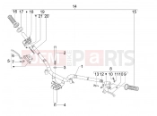 gilera 2010 Stalker 50 Handlebars - Master cil.
