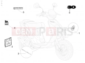 gilera 2010 Stalker 50 Plates - Emblems