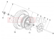 gilera 2012 Stalker 50 Front wheel