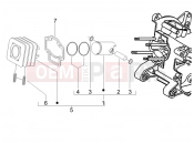 Cylinder-piston-wrist pin unit - Gilera Stalker 50 Naked 2010