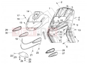 Front shield - Gilera Stalker 50 Naked 2010