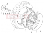 Rear wheel - Gilera Stalker 50 Naked 2010