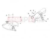 Wheel huosing - Mudguard - Gilera Stalker 50 Naked 2010
