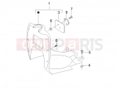 gilera 2007 Stalker 50 Special Edition Front glove-box - Knee-guard panel