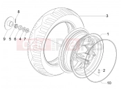 Rear wheel - Gilera Stalker 50 Special Edition 2008