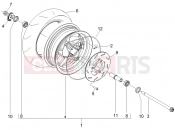 gilera 2009 Storm 50 Front wheel