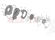 APRILIA SCARABEO 2001 Scarabeo 50 Ditech ENGINE » Flywheel