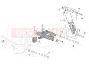 APRILIA SCARABEO 2002 Scarabeo 50 Ditech FRAME » R.shock absorber-connect. Rod