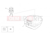 APRILIA SCARABEO 2002 Scarabeo 50 Ditech FRAME » Rear headlight - Top box