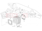 APRILIA SCARABEO 2003 Scarabeo 50 Ditech ENGINE » Cylinder - Piston